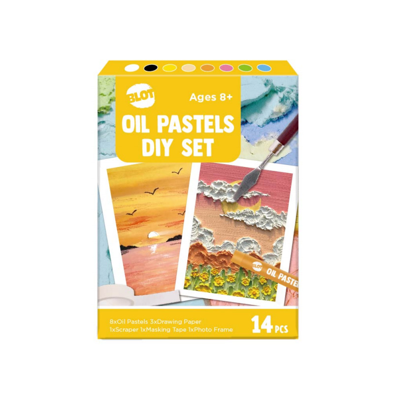 Ölpastelle, 14-teiliges Pastell-Kunstbedarf-Set